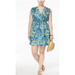 Lauren Ralph Lauren Women’s Paisley Farrah Beach Cover Up Dress Size XL